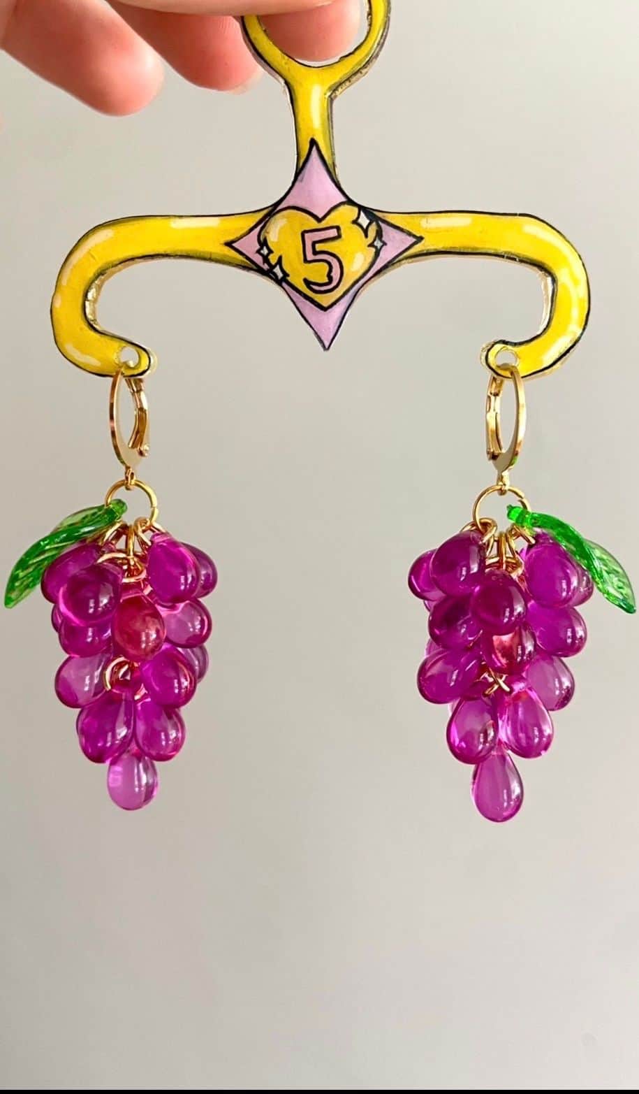 Boucles raisins - Fuschia