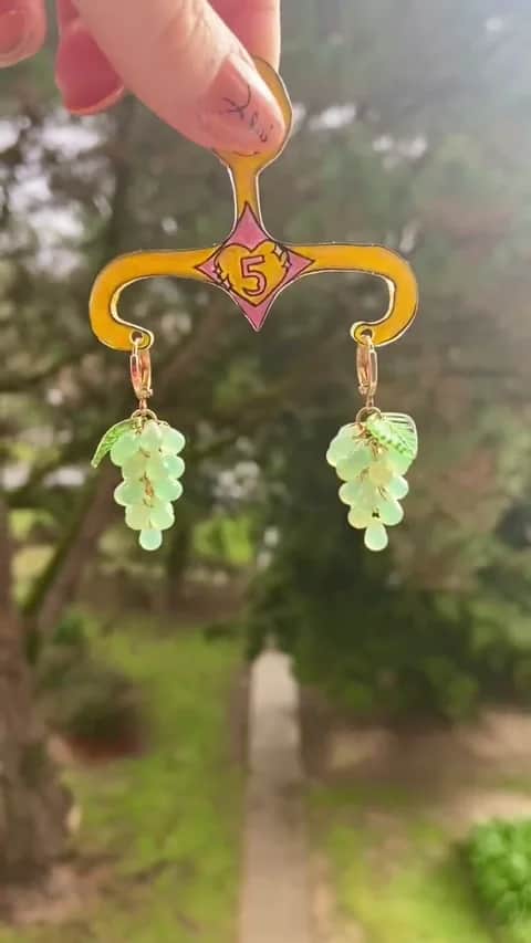 Boucles mini raisins Jade - Vue 3 sur 3