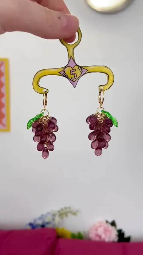 Boucles raisins Prune - Vue 2 sur 4