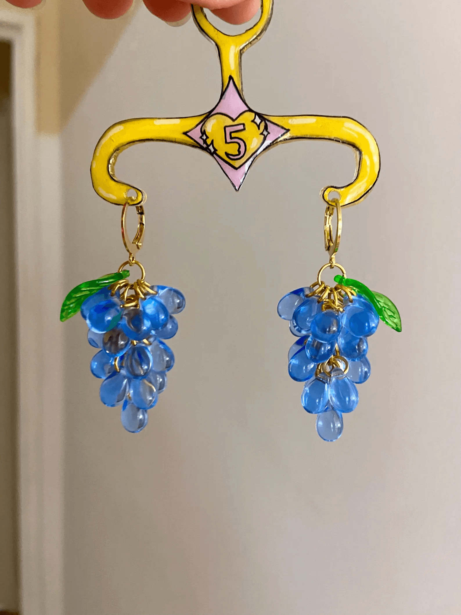 Boucles raisins Myrtille doré - Vue 4 sur 5