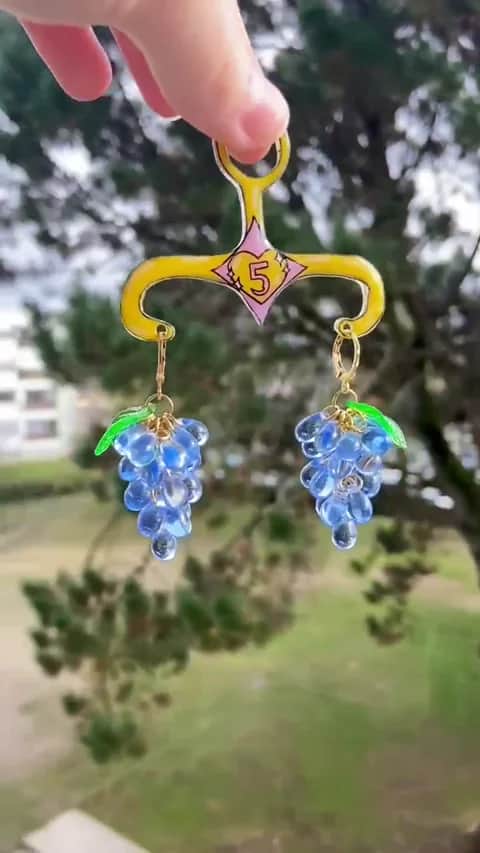 Boucles raisins Myrtille doré - Vue 5 sur 5