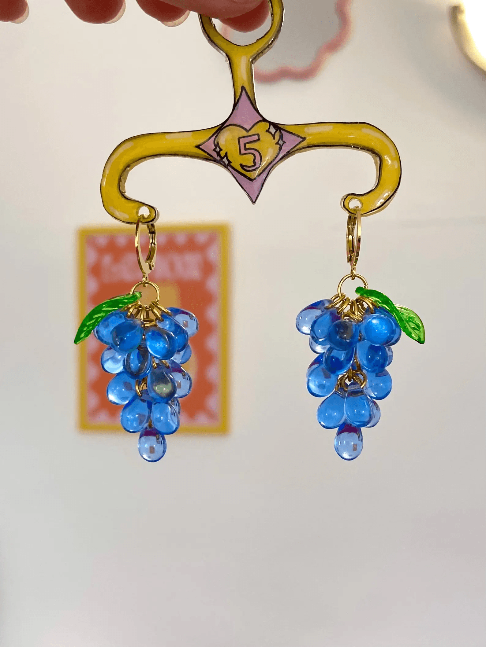 Boucles raisins Myrtille doré - Vue 2 sur 5