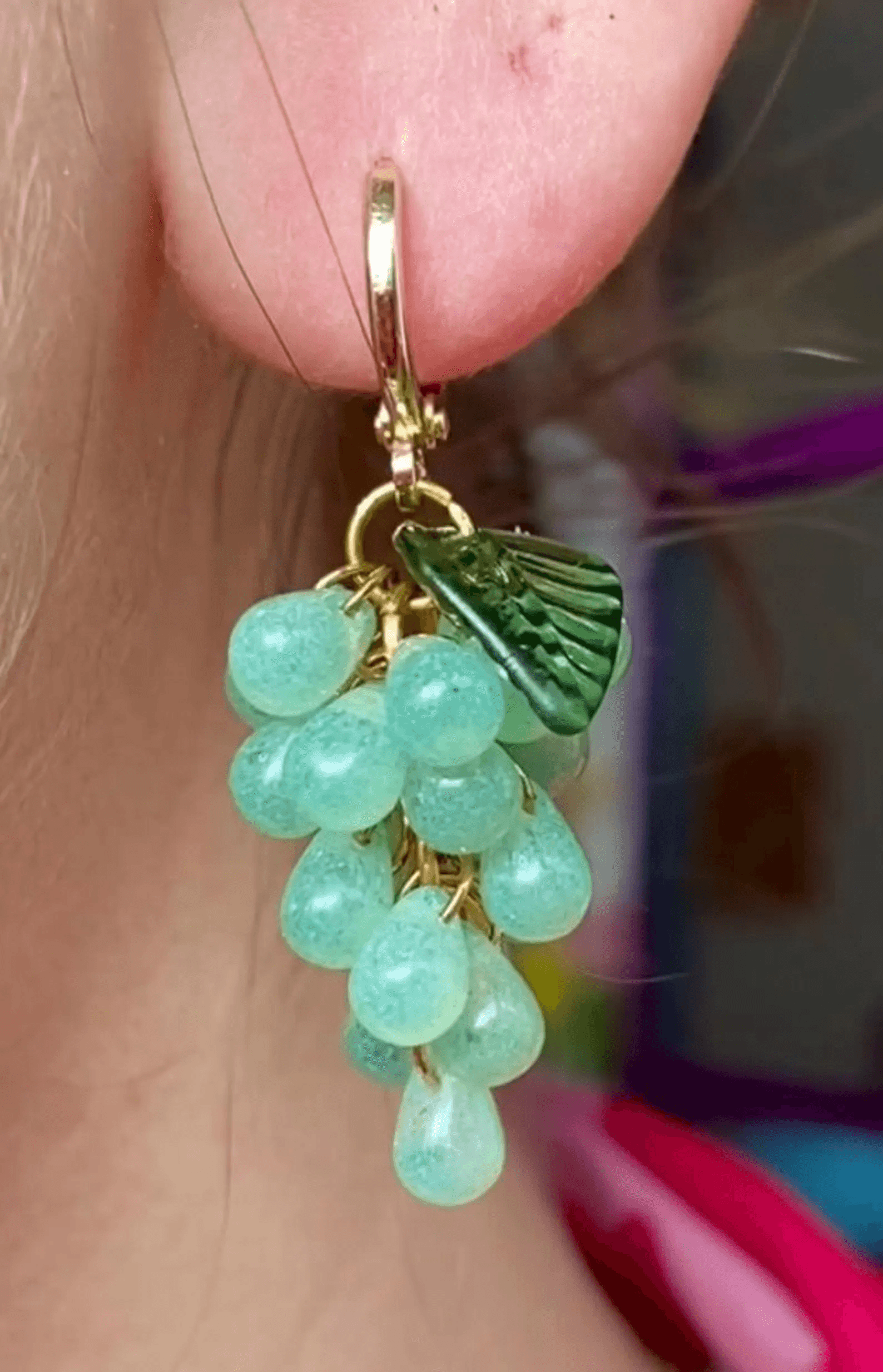 Boucles mini raisins Jade - Image principale