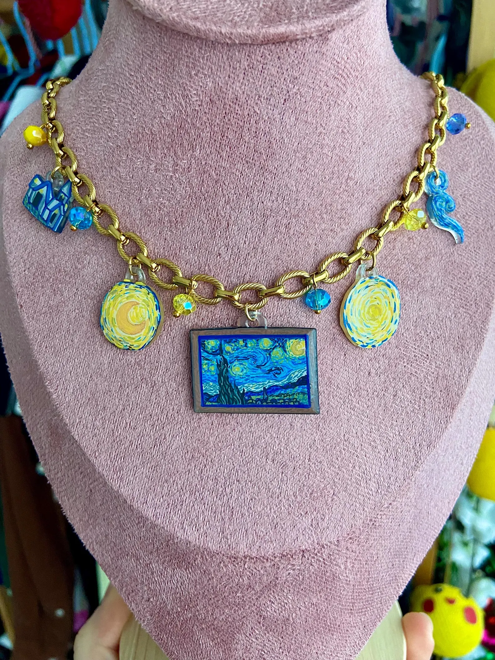 Collier nuit étoilée